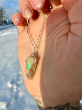 Load image into Gallery viewer, *one of one♡ raw opal necklace in sterling silver