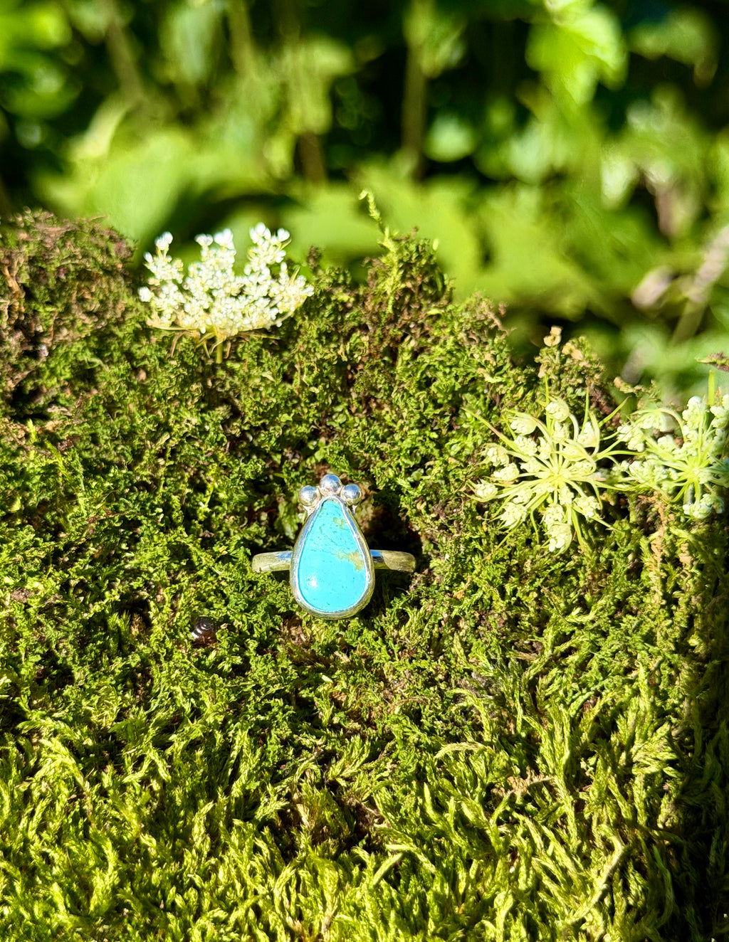 turquoise sterling silver ring size 10.5