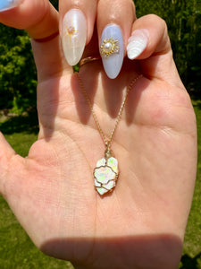 *♡one of one♡ lil raw opal necklace - 14k gold