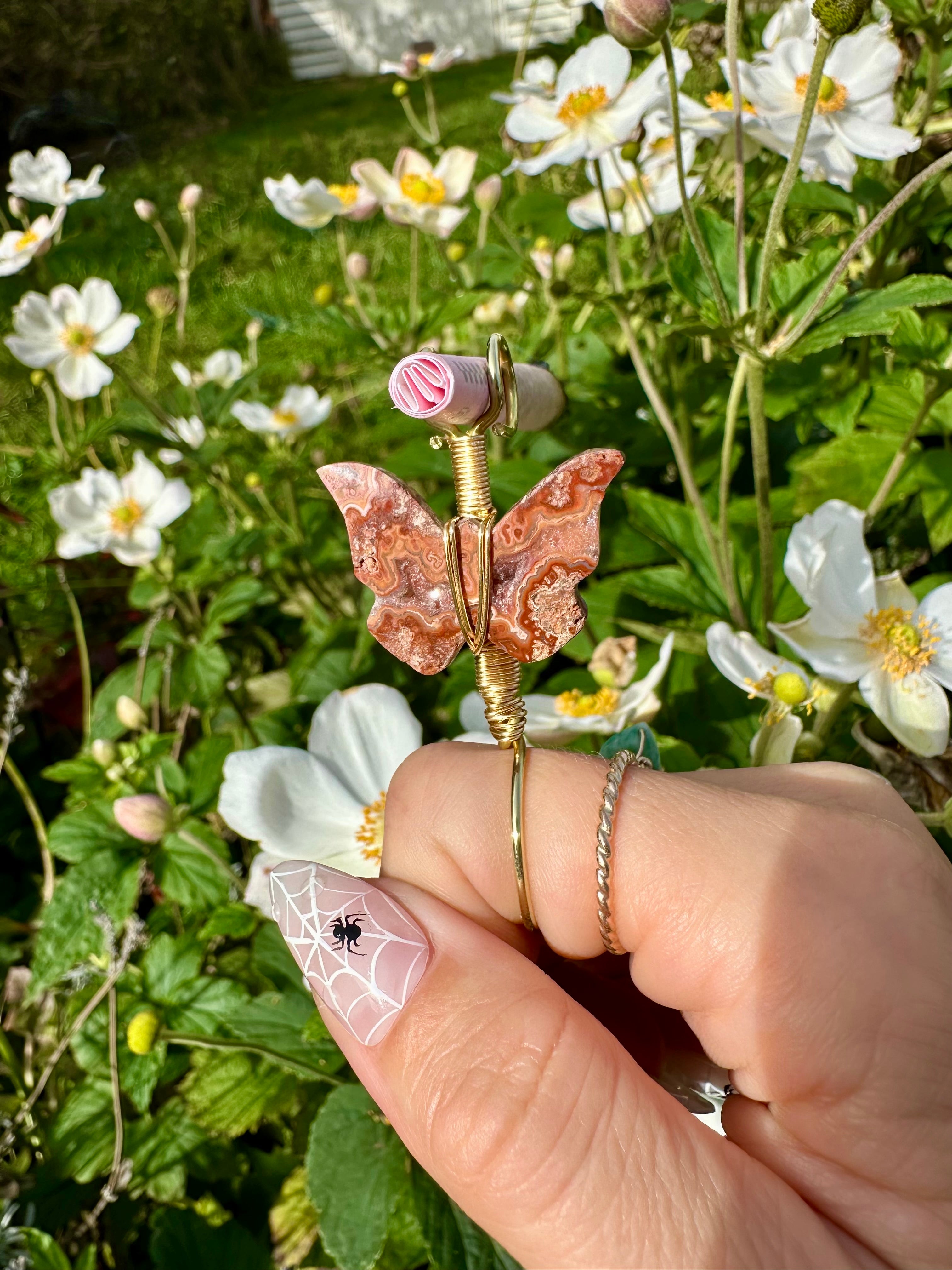 little crystal butterfly smoke ring ♡