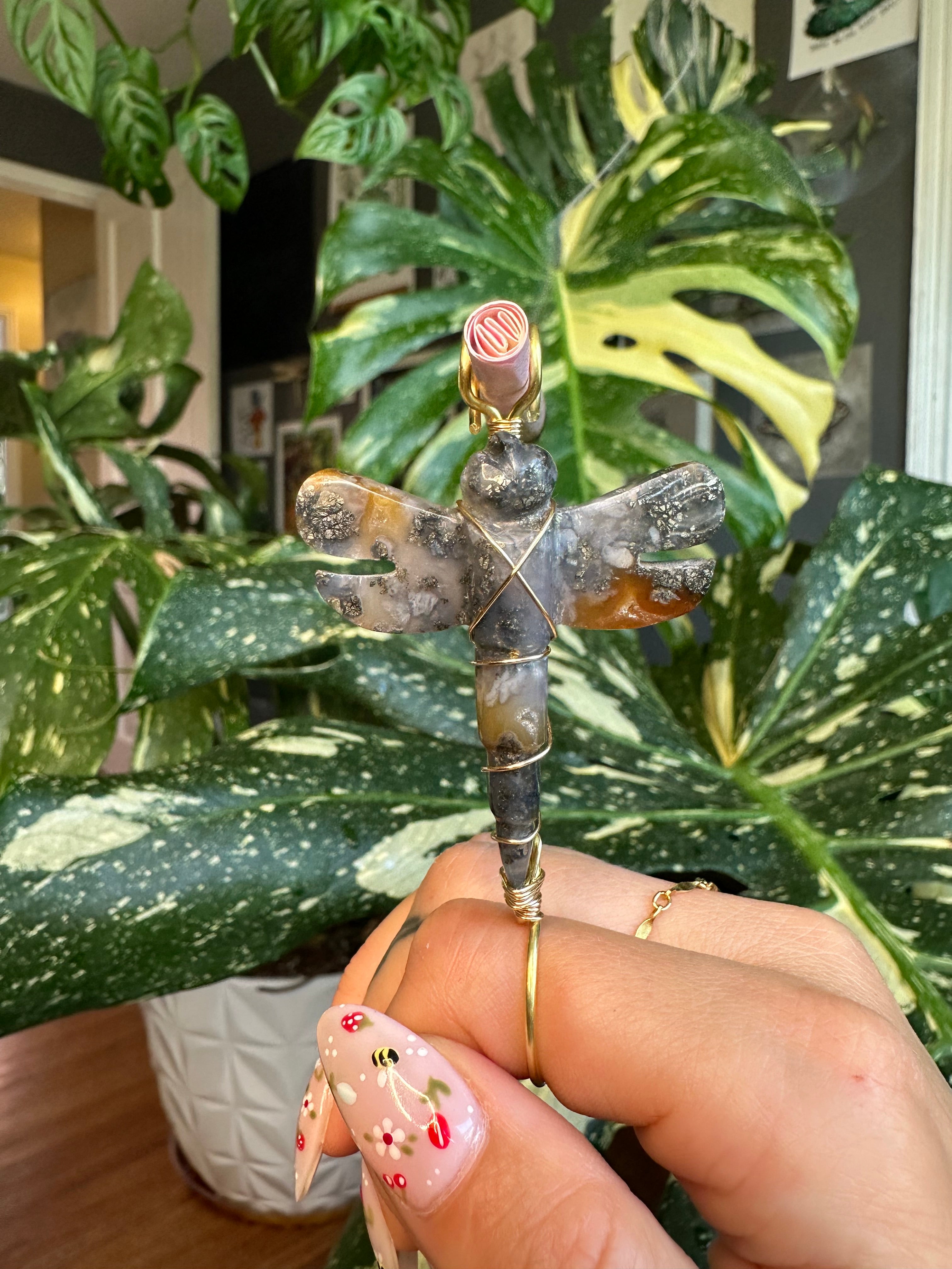 dragonfly crystal smoke ring ♡ **pre-order**