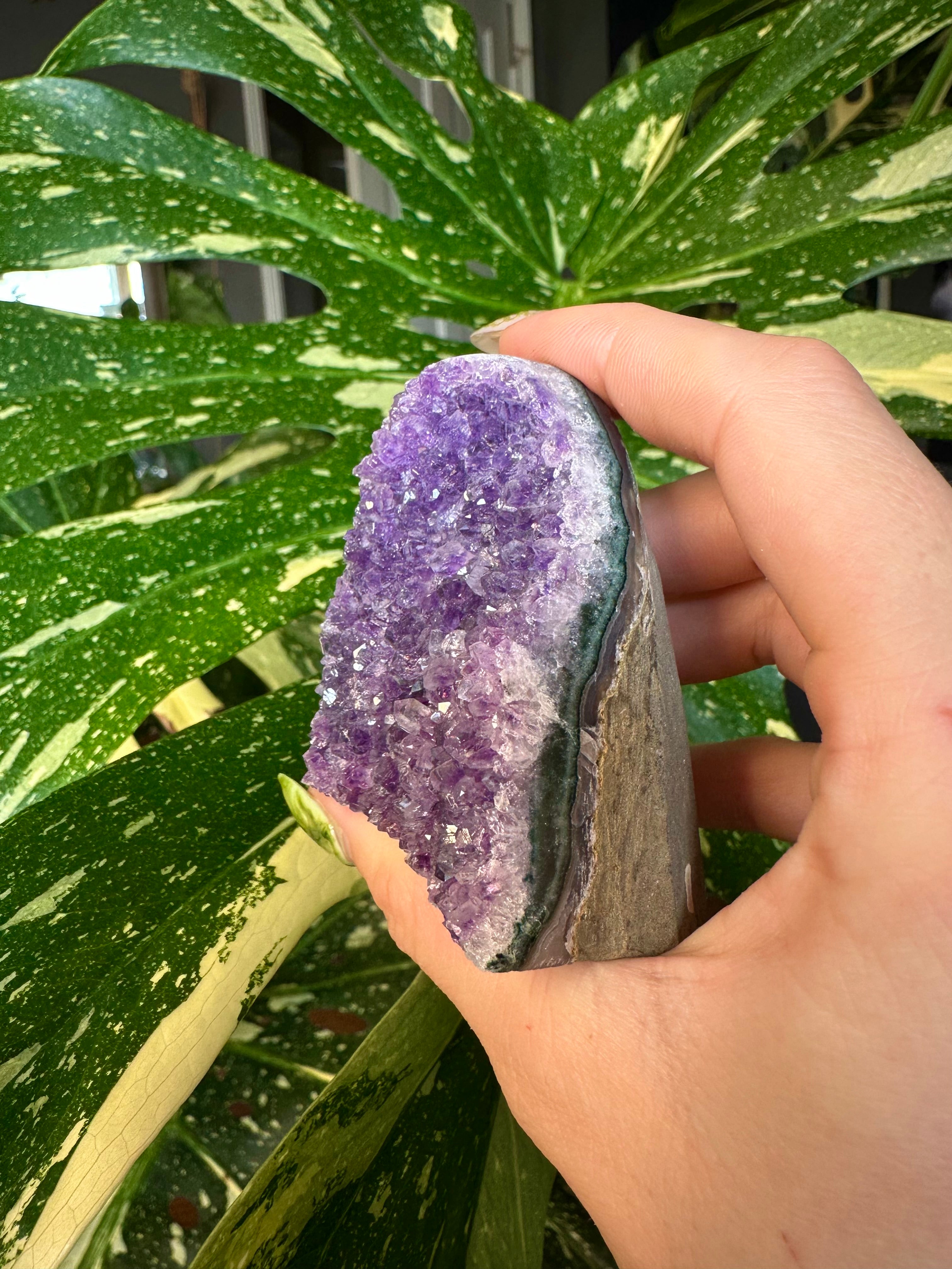 raw amethyst druzy- self standing 1