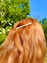 Load image into Gallery viewer, moonstone agate leaf comb hair accessory ♡