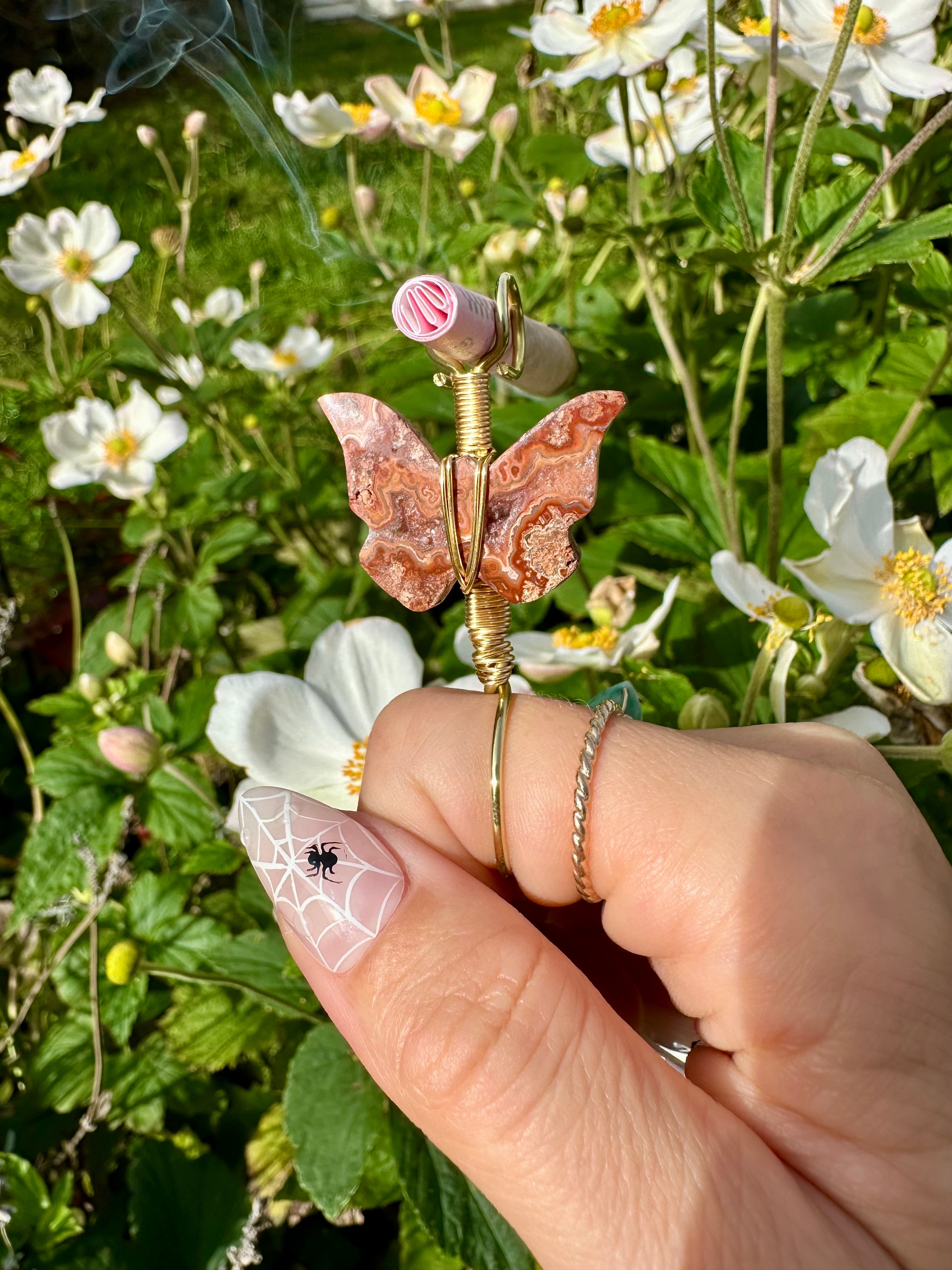 little crystal butterfly smoke ring ♡