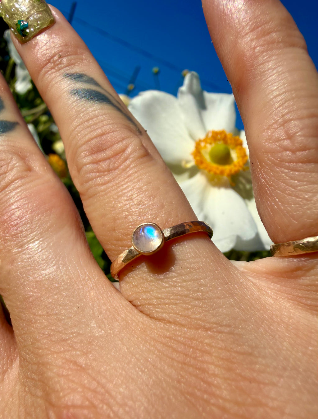 little gemstone 14k gold filled ring ♡ made for you in your size