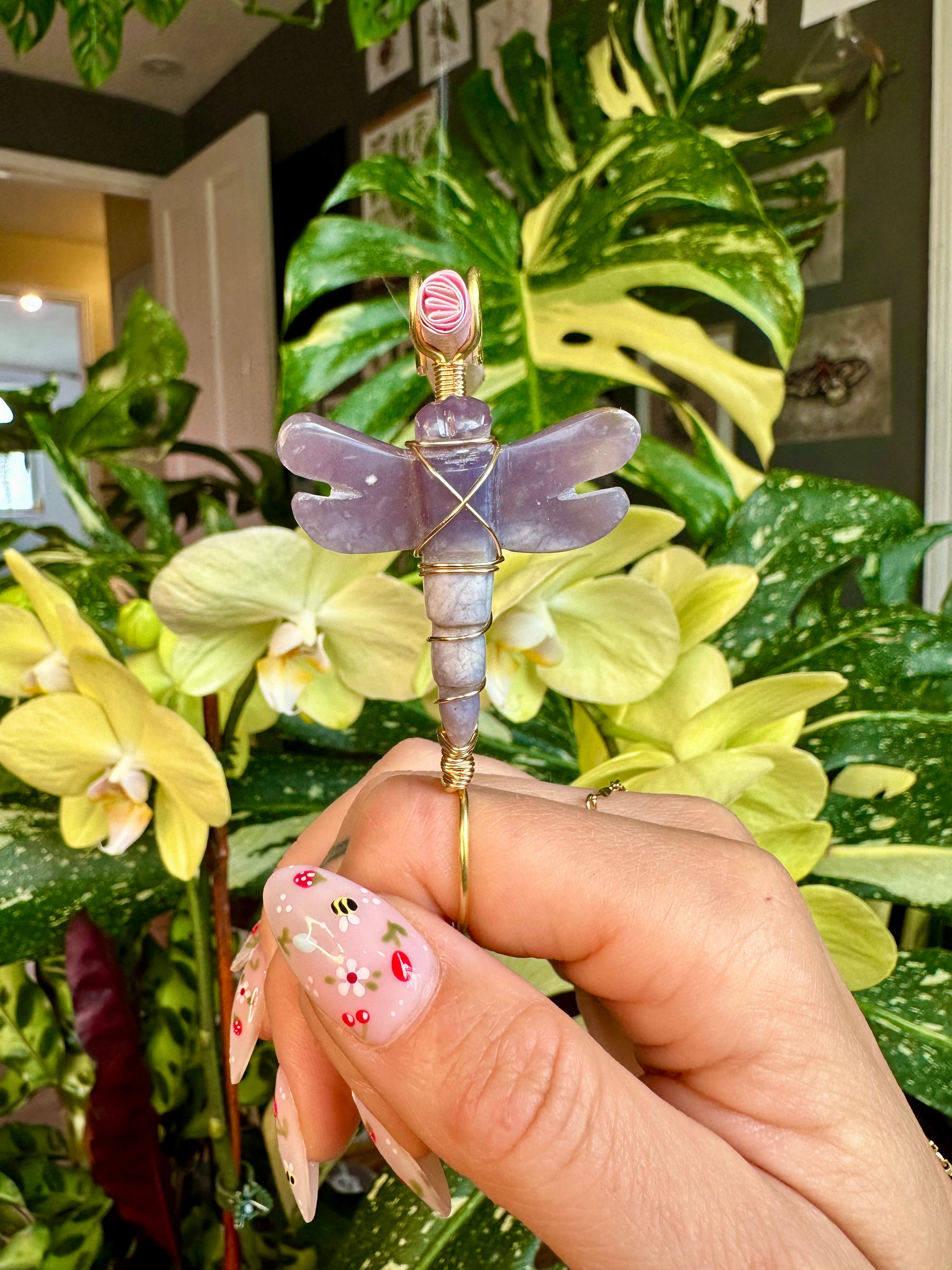 dragonfly crystal smoke ring ♡ **pre-order**