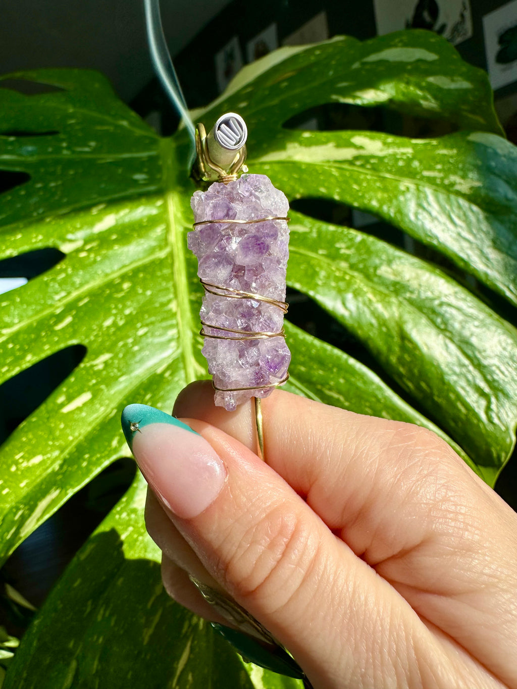 raw amethyst smoke ring ♡ light purple