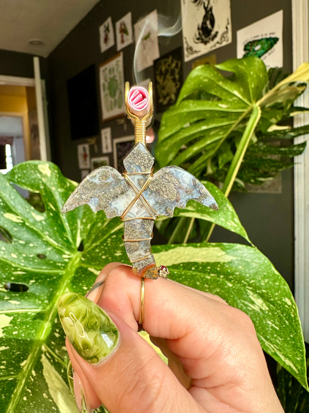 crystal dragon smoke ring ♡