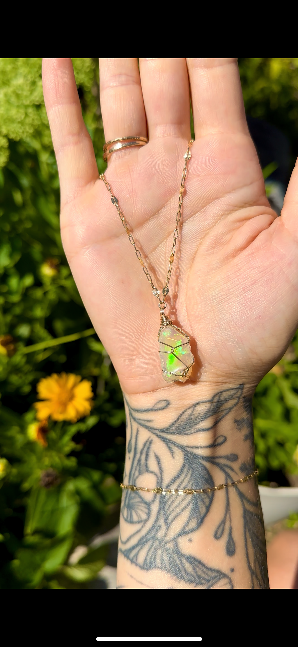 *deposit* for a custom raw opal necklace ♡