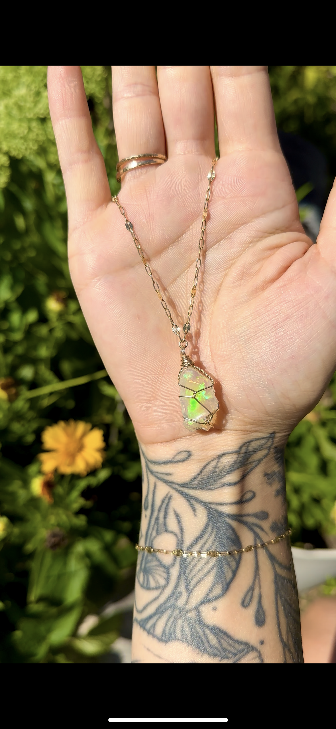 *deposit* for a custom raw opal necklace ♡