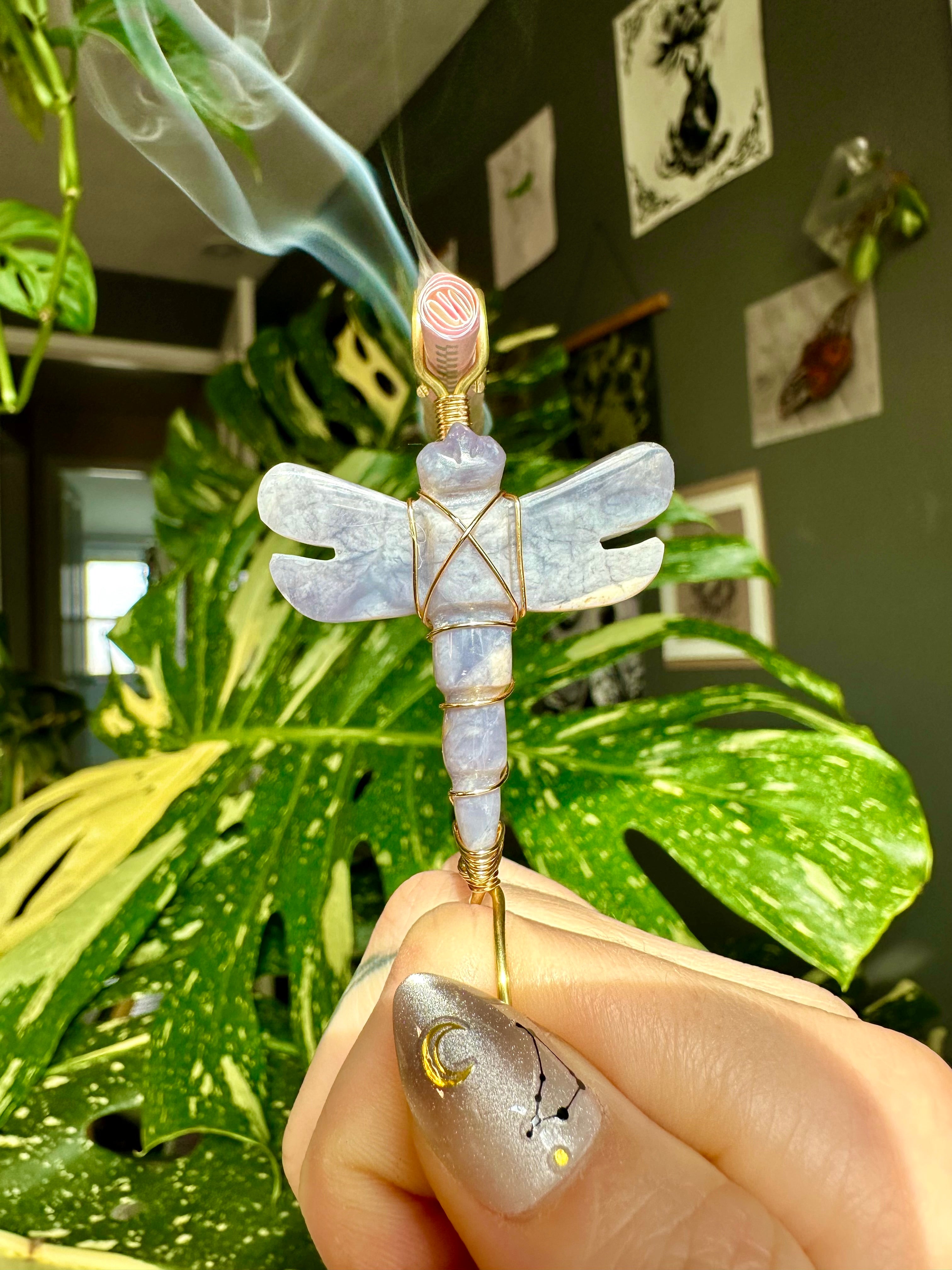 dragonfly crystal smoke ring ♡ **pre-order**