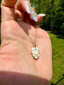 *♡one of one♡ lil raw opal necklace - 14k gold