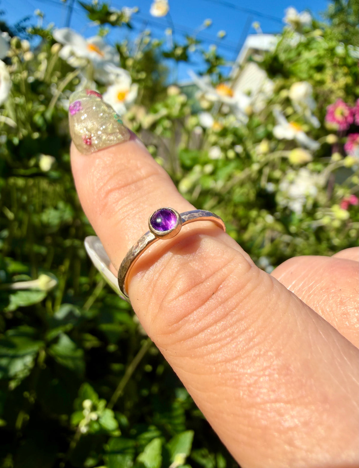 little gemstone 14k gold filled ring ♡ made for you in your size