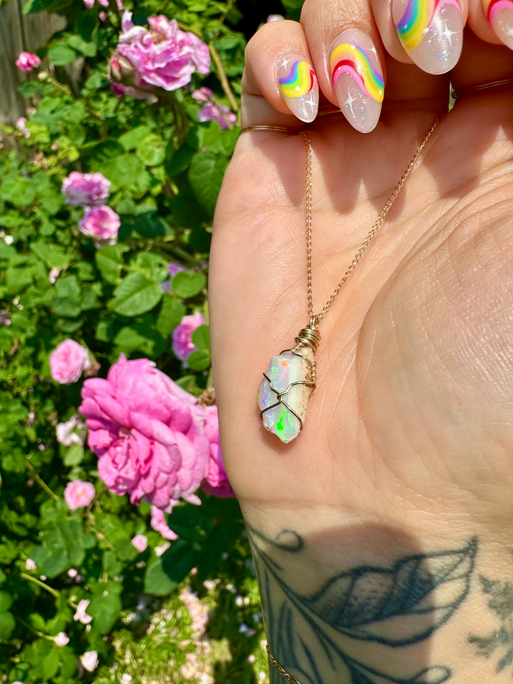 *deposit* for a custom raw opal necklace ♡