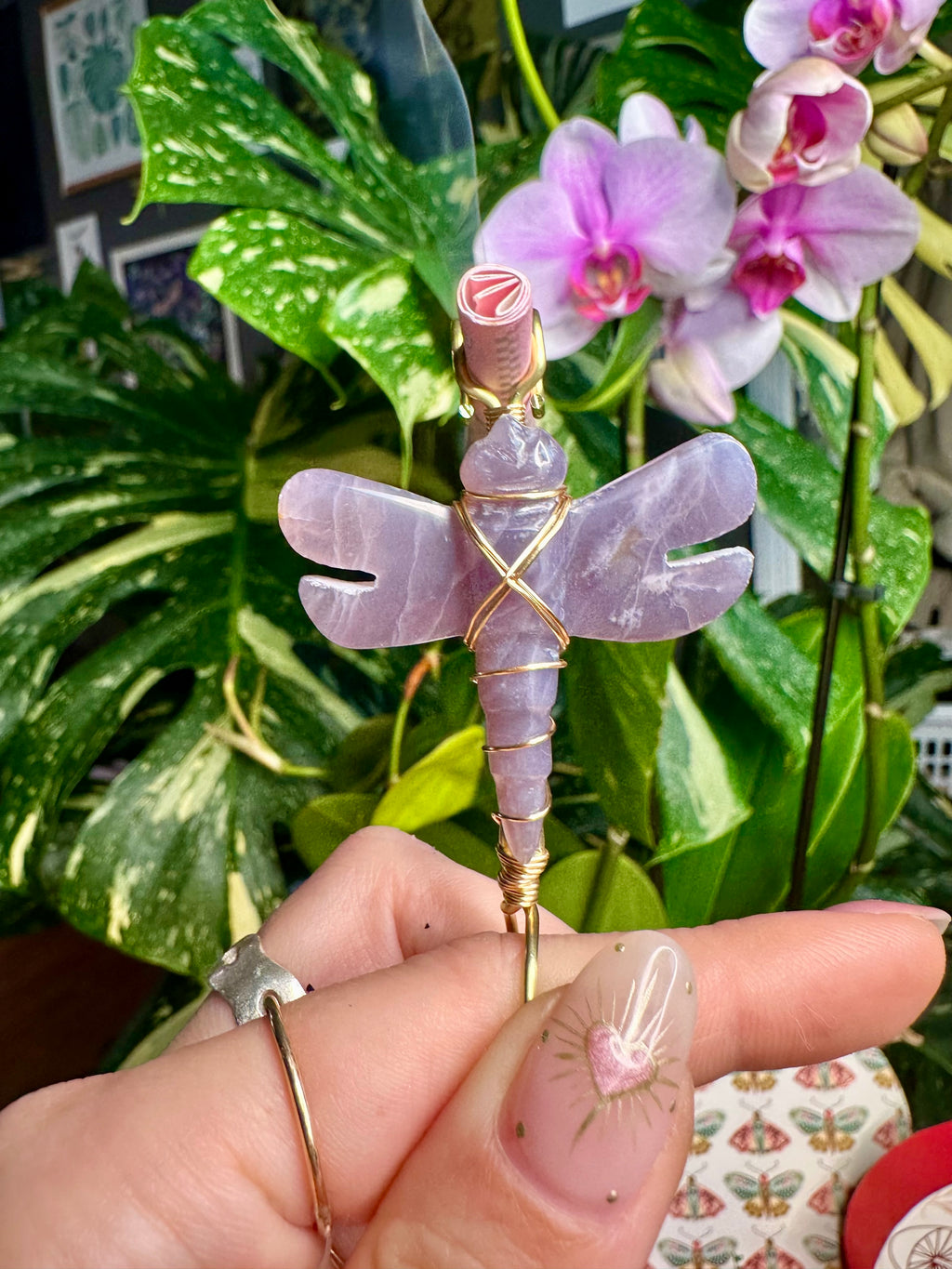 dragonfly crystal smoke ring ♡ **pre-order**