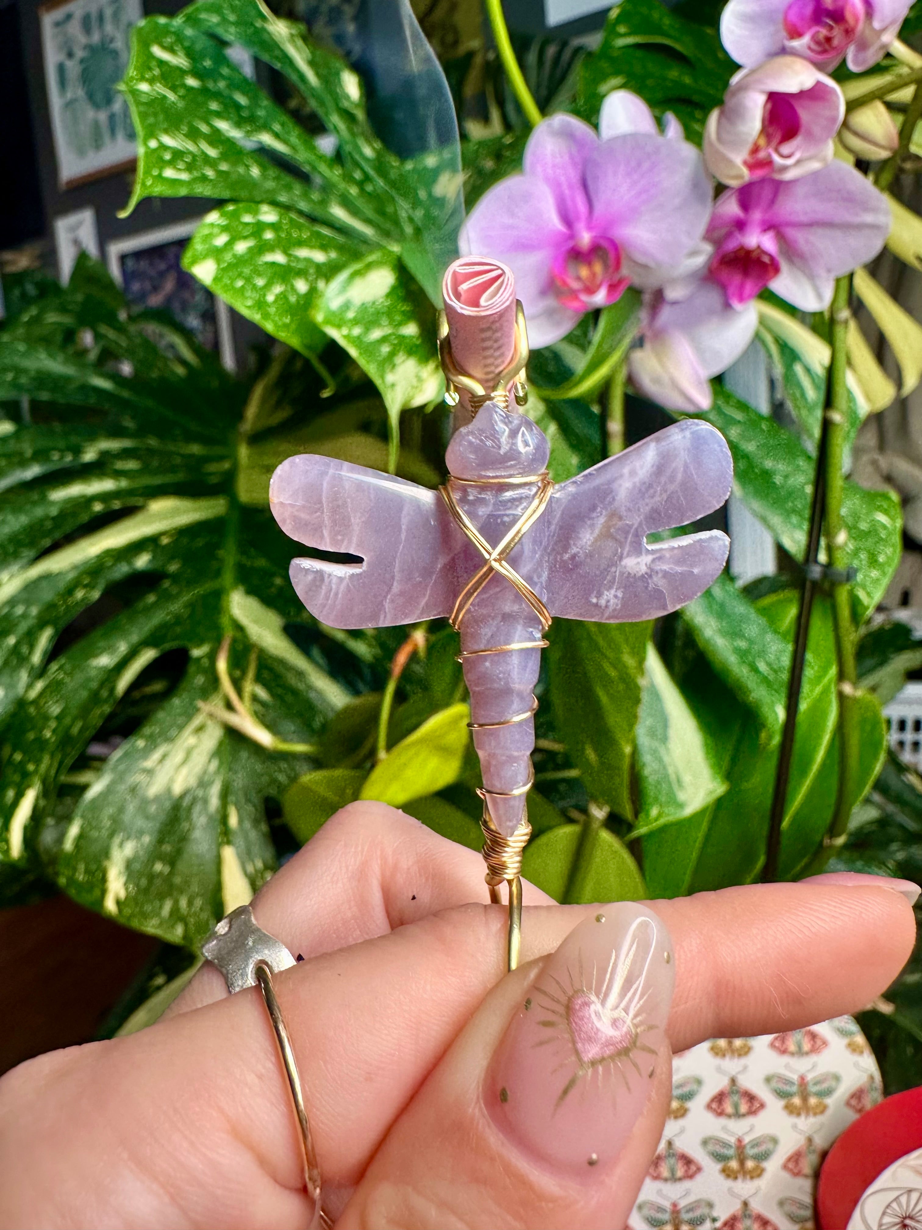 dragonfly crystal smoke ring ♡ **pre-order**