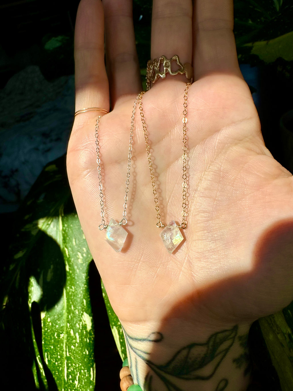 lil moonstone necklace ♡ made for you in sterling silver or gold