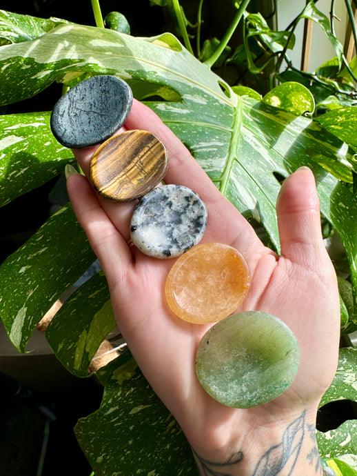 crystal worry stone