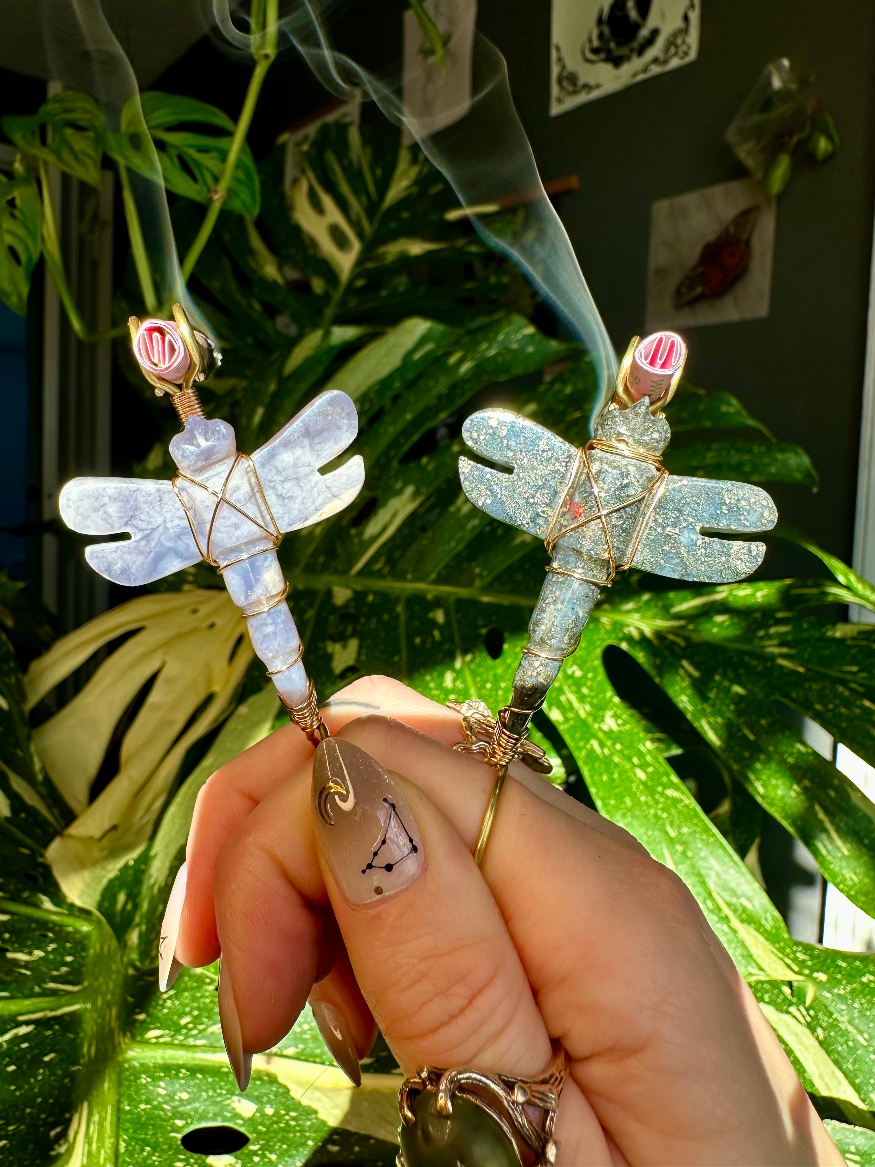 dragonfly crystal smoke ring ♡ **pre-order**
