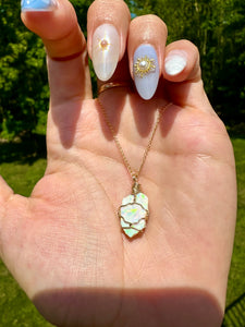 *♡one of one♡ lil raw opal necklace - 14k gold