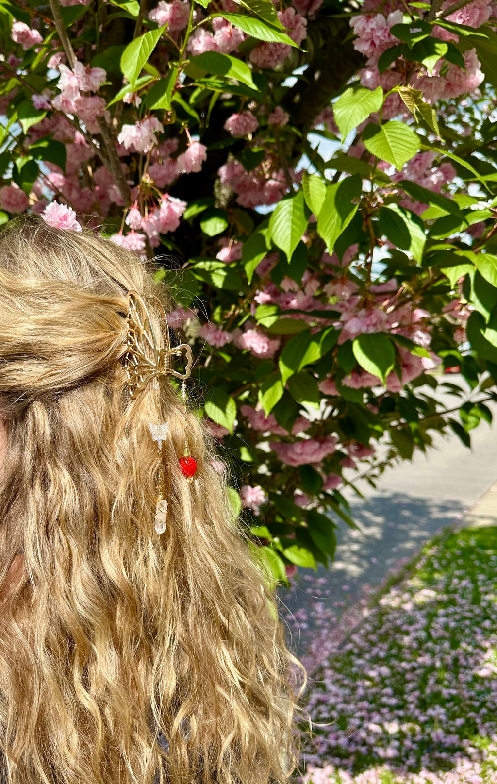 custom butterfly hair clip