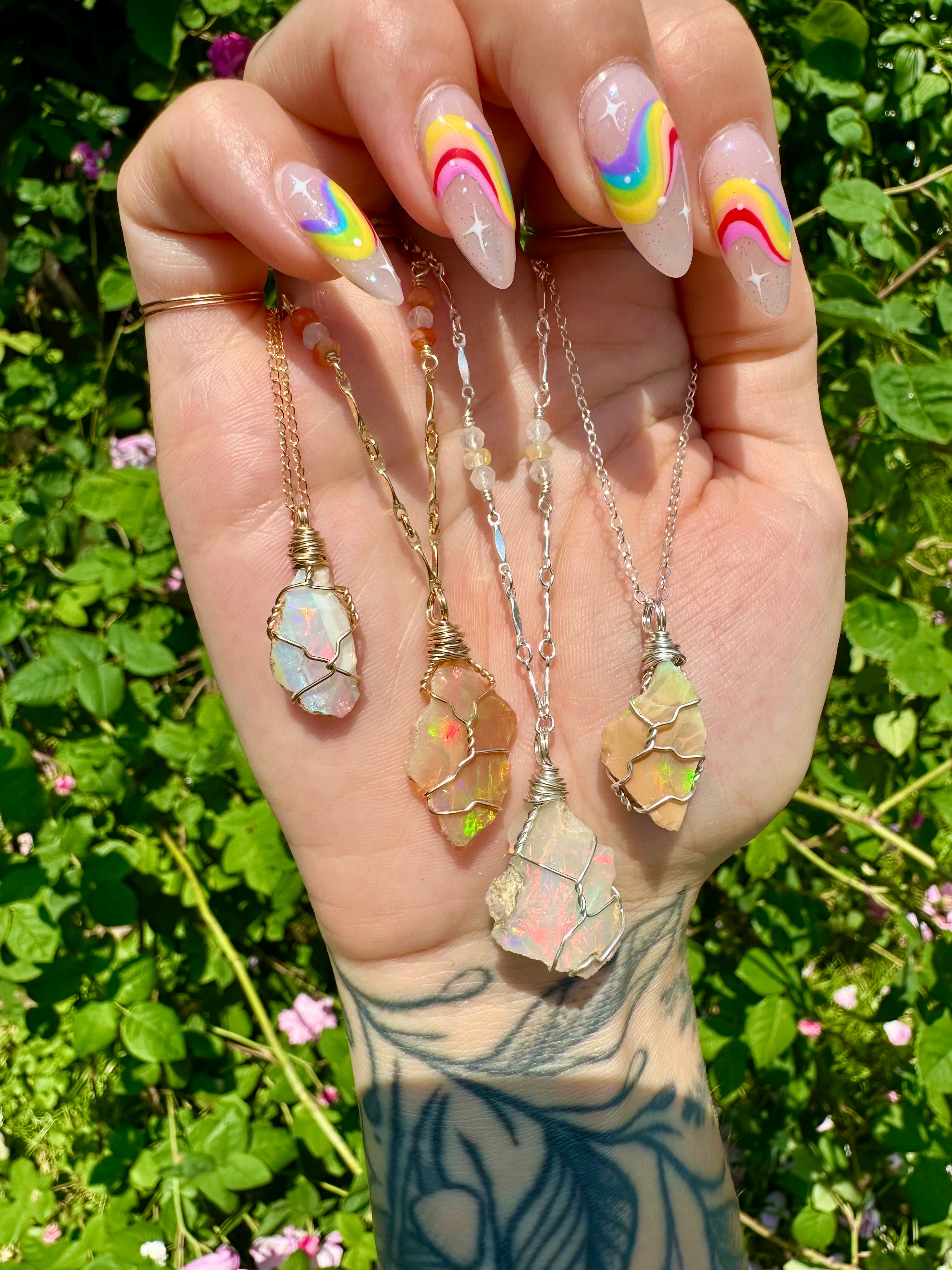 *deposit* for a custom raw opal necklace ♡