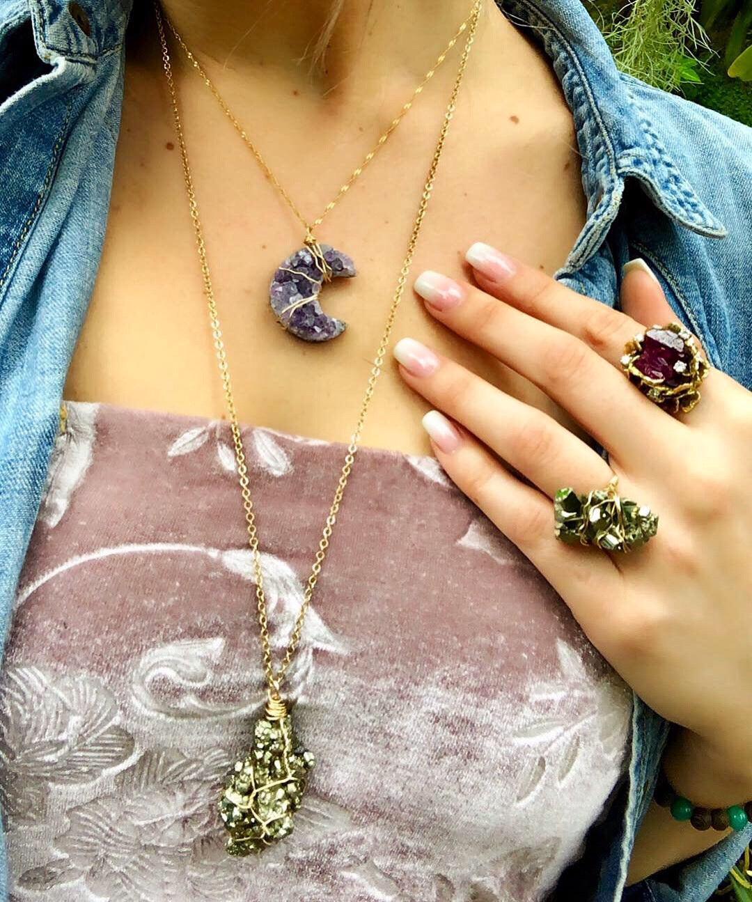 little luna amethyst necklace
