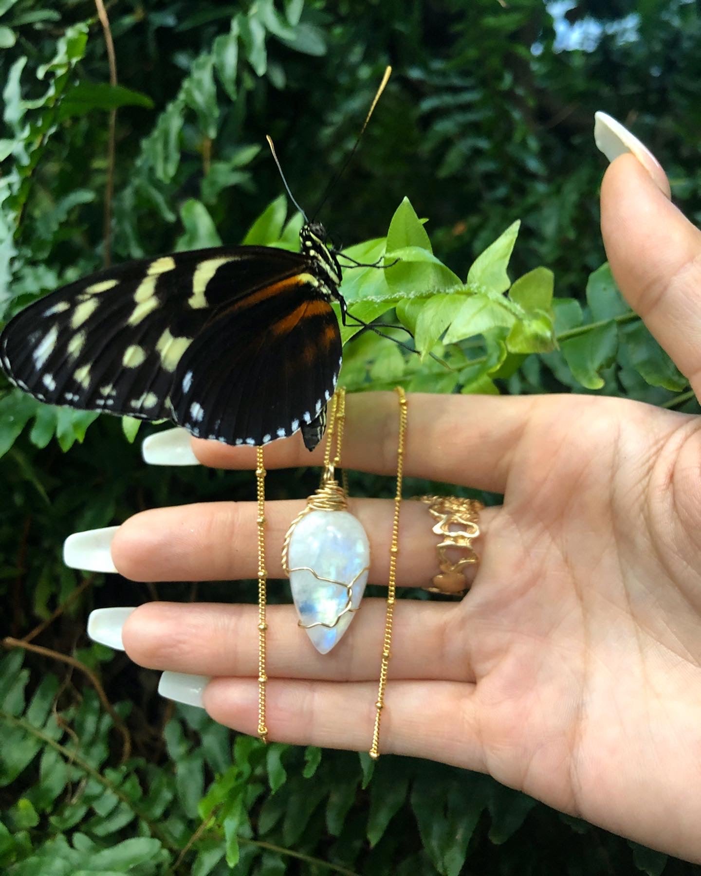 Divine Goddess Moonstone Necklace