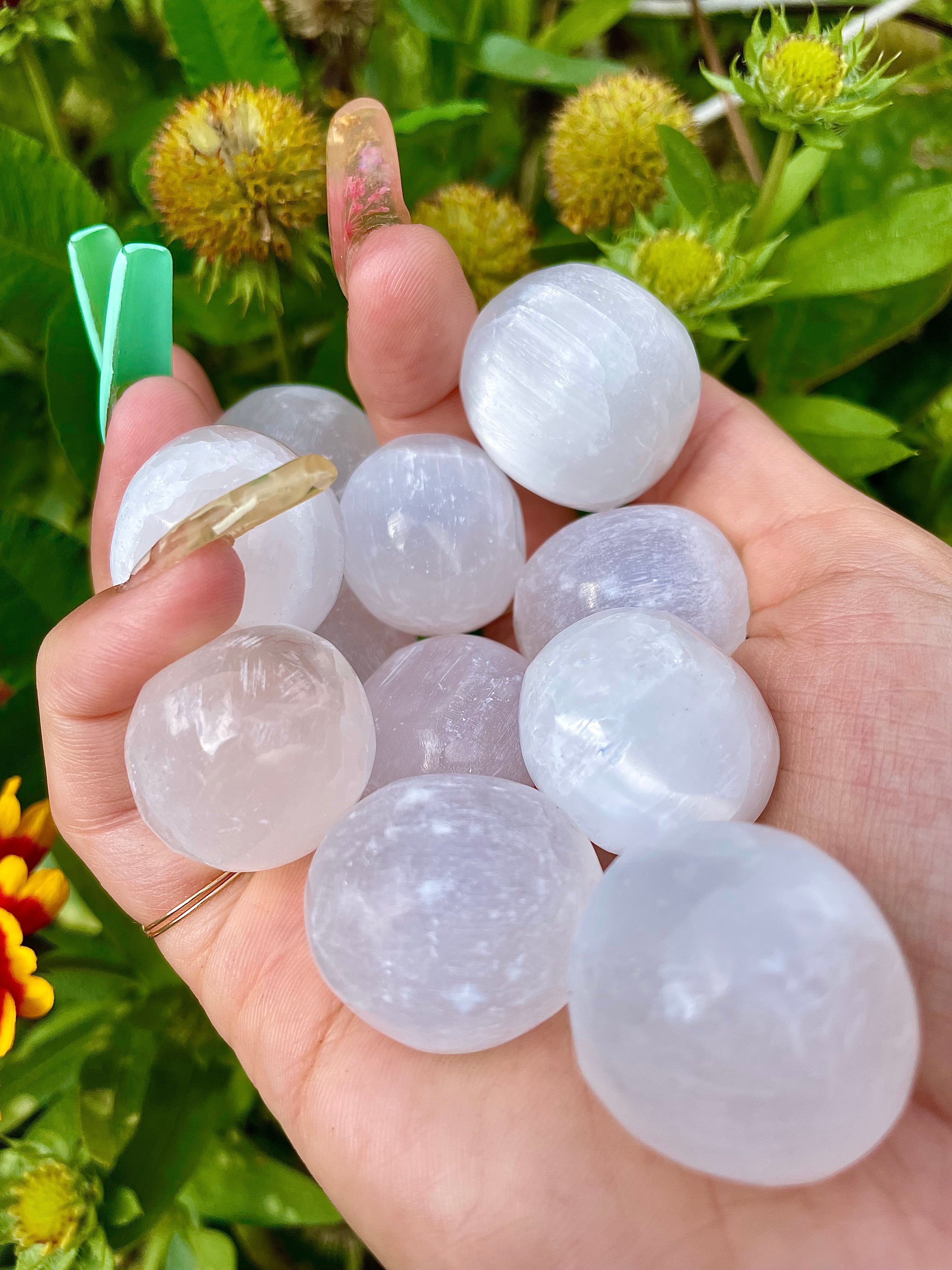 little selenite crystal