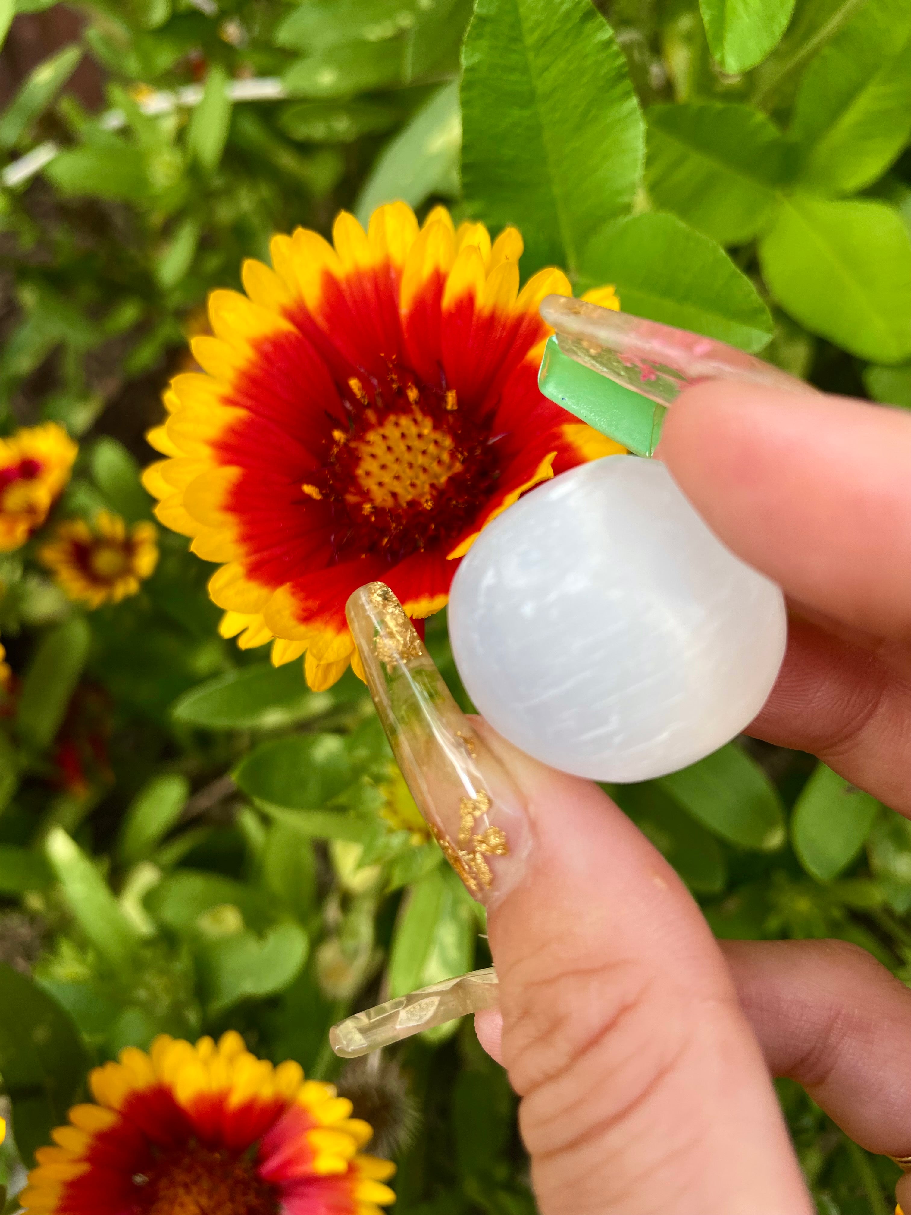 little selenite crystal