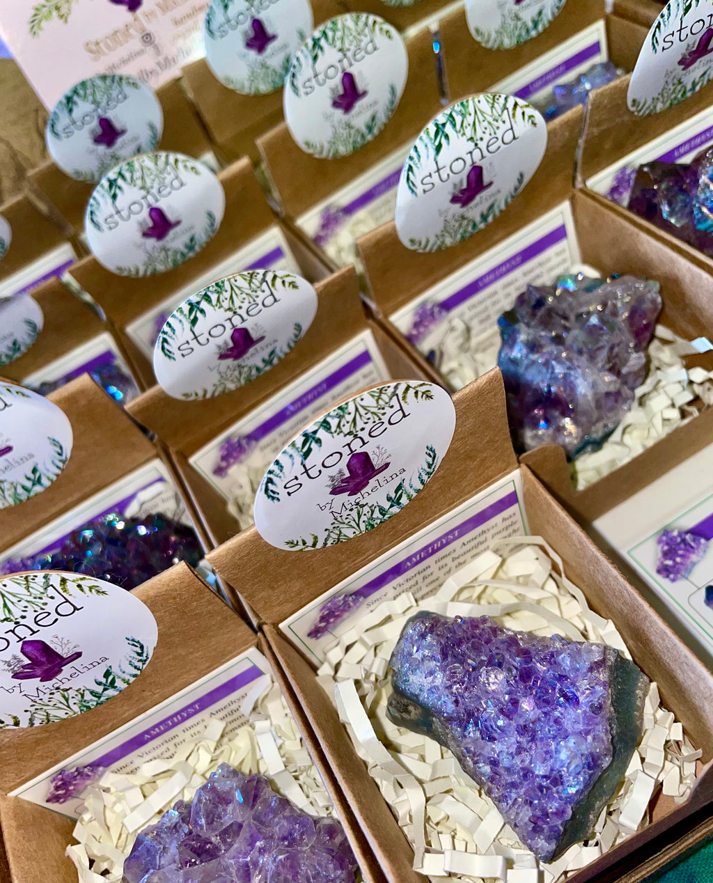 angel aura amethyst druzy