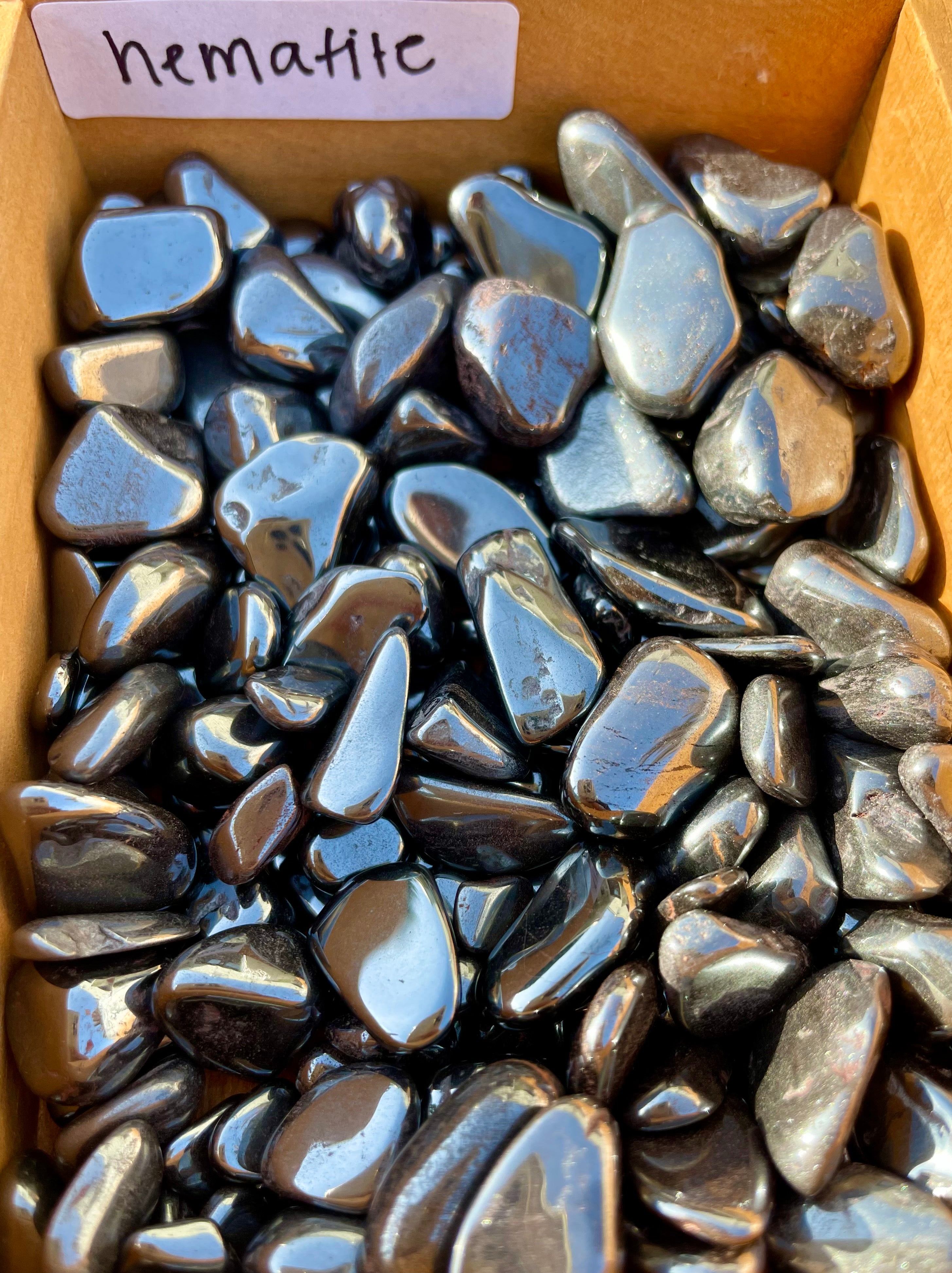 three little hematite crystals