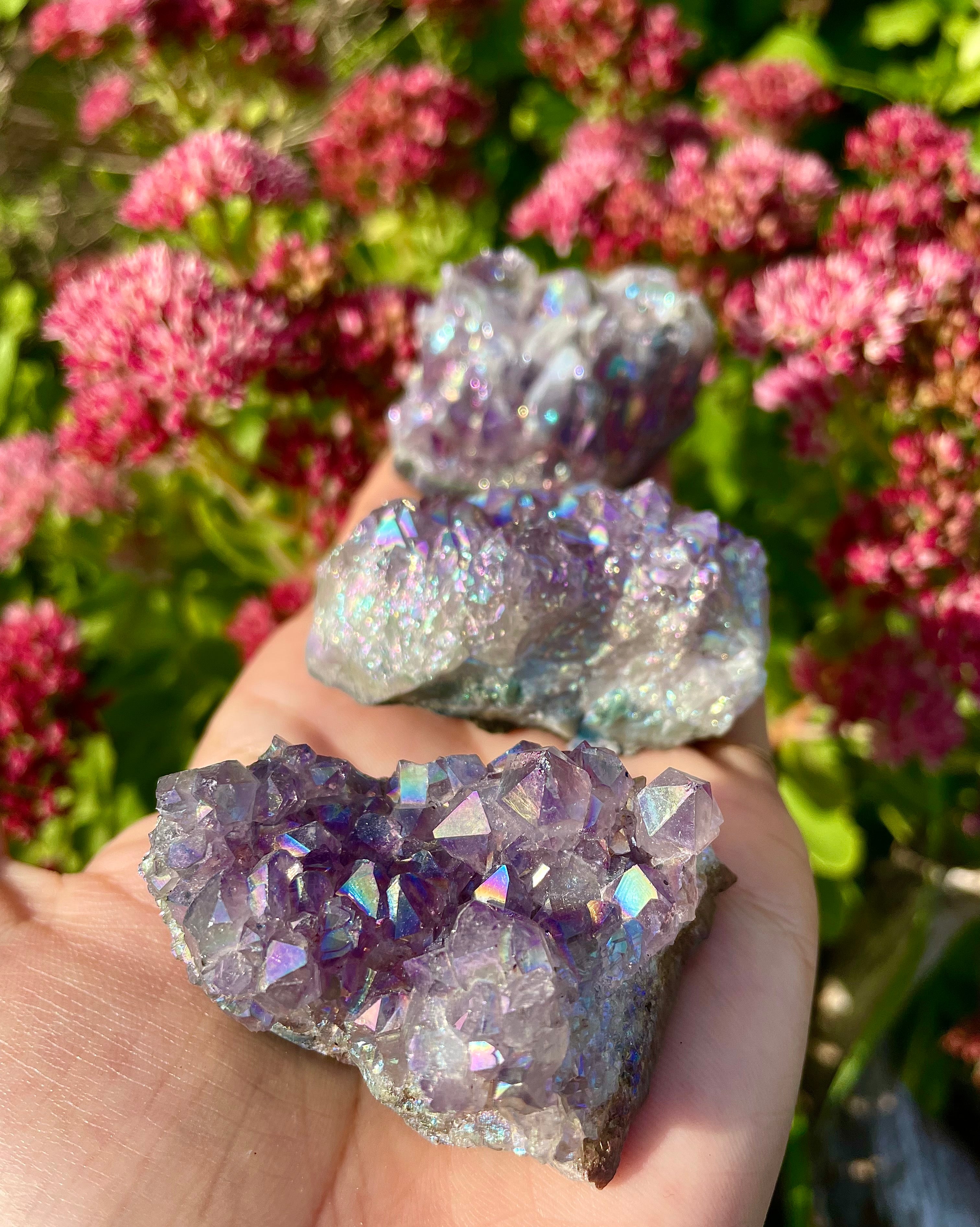 angel aura amethyst druzy