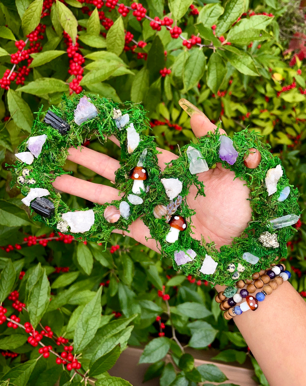 mini crystal fairy protection nest
