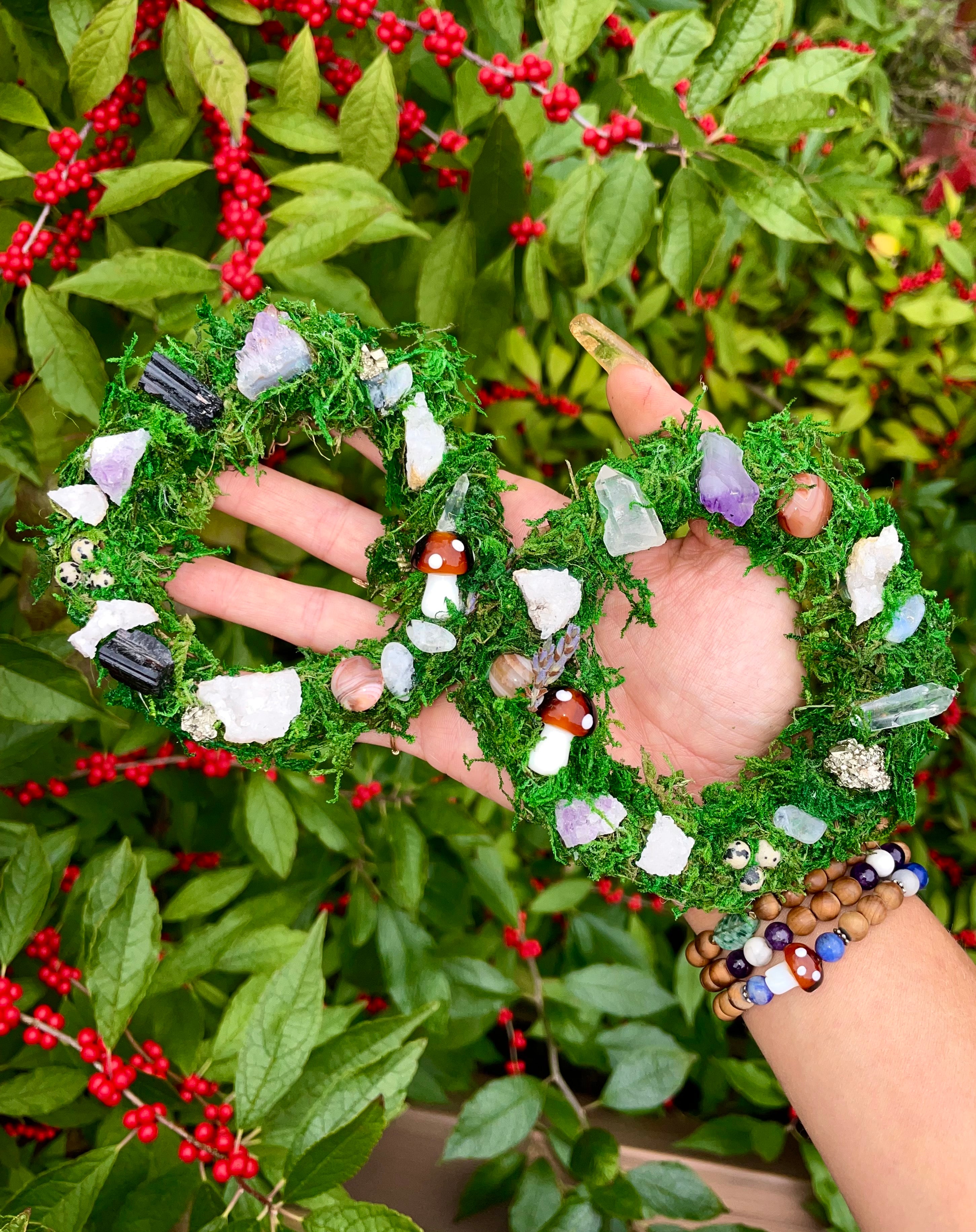 mini crystal fairy protection nest