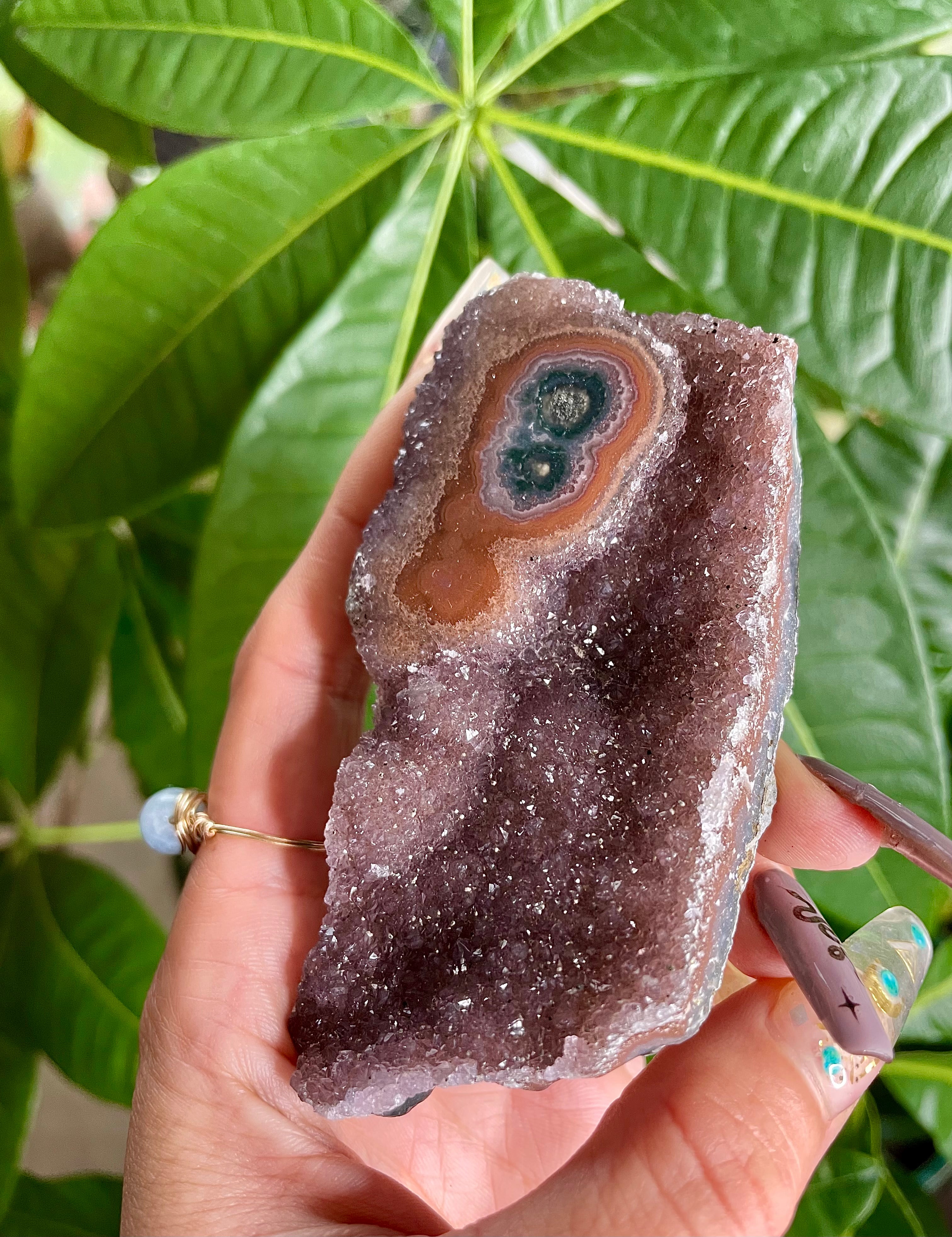 raw galaxy quartz stalactite