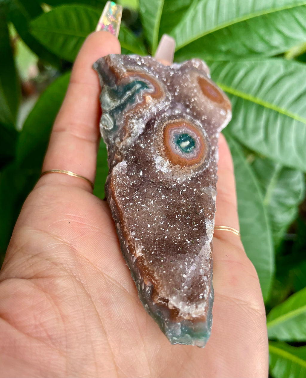raw galaxy quartz triple stalactite