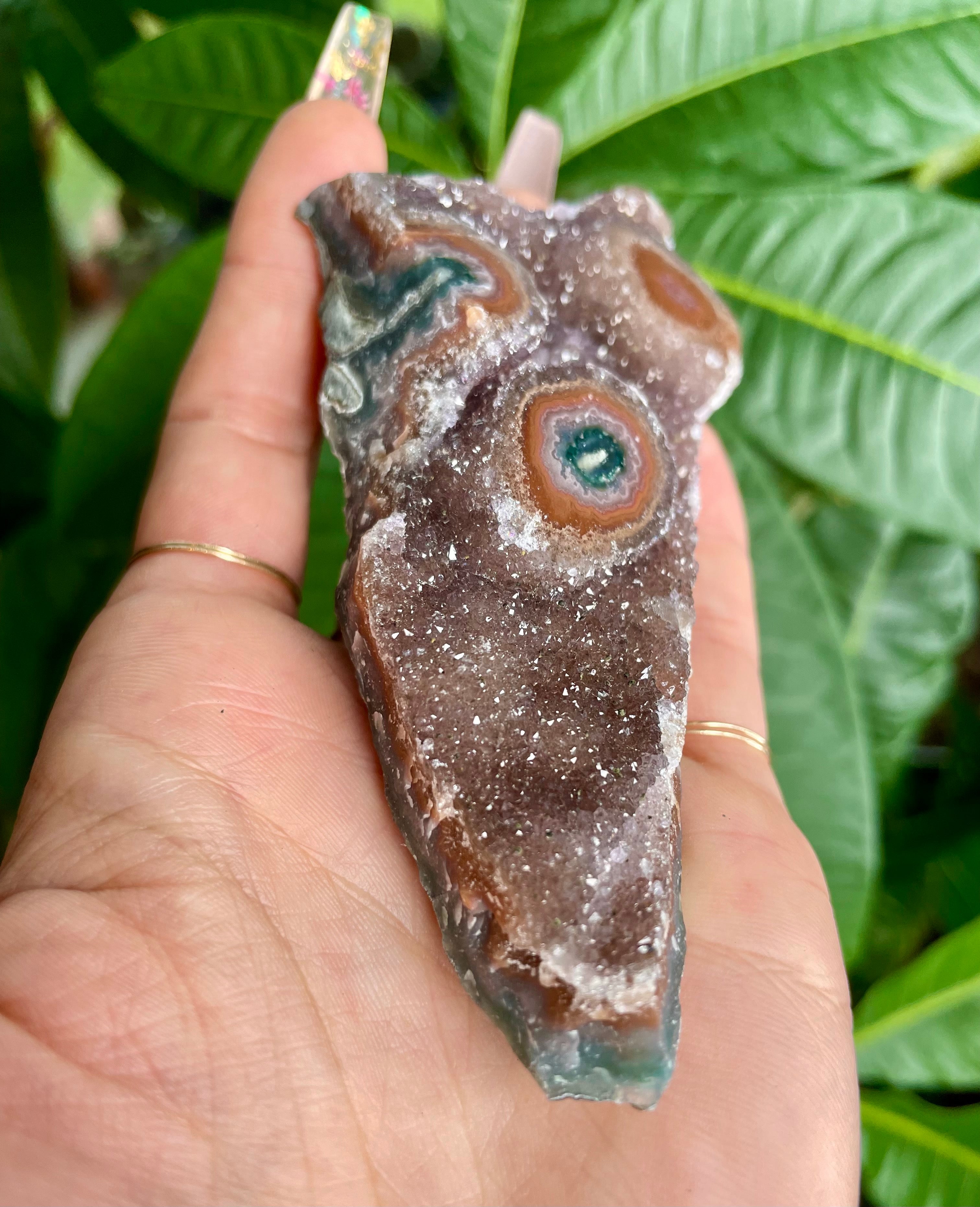 raw galaxy quartz triple stalactite