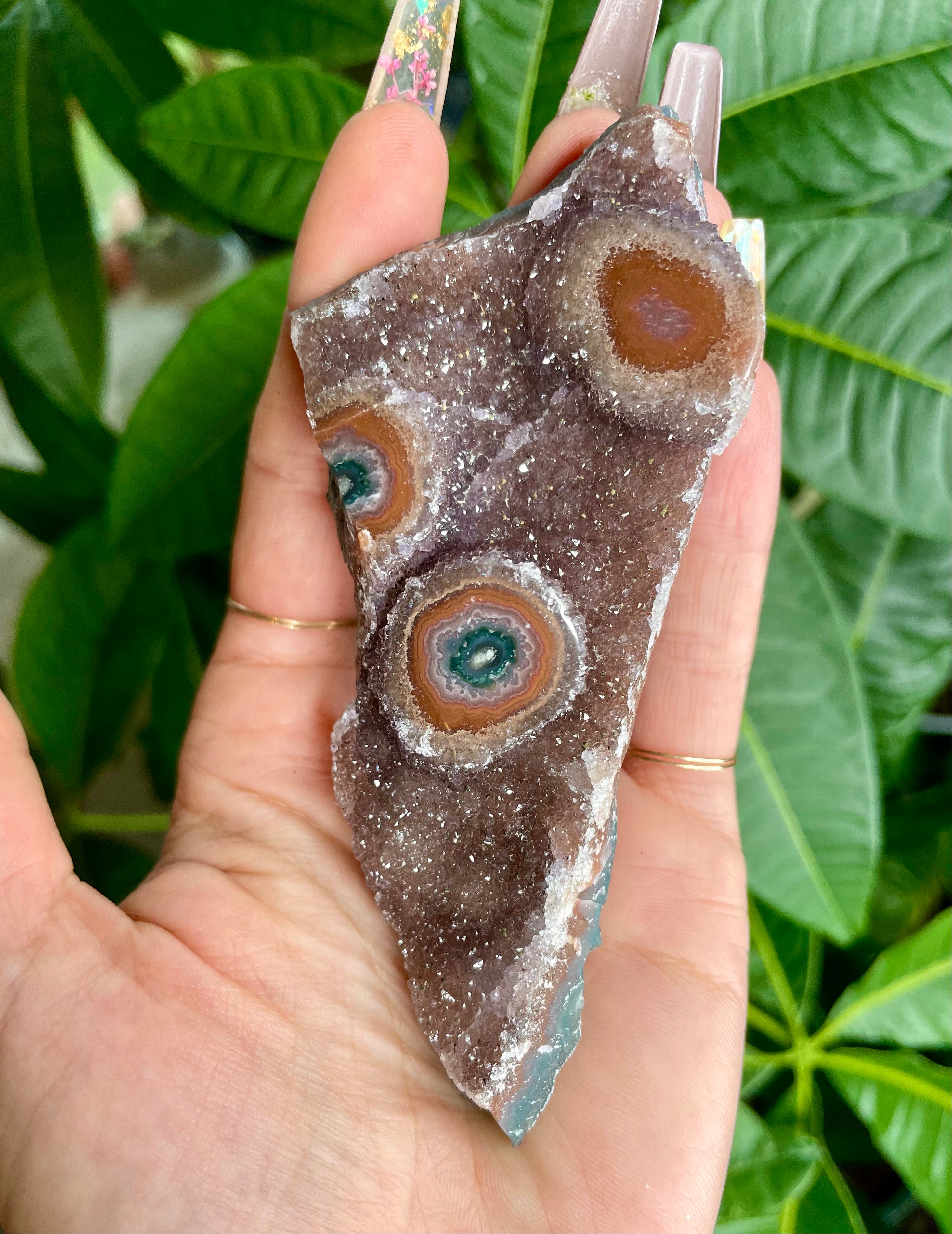 raw galaxy quartz triple stalactite
