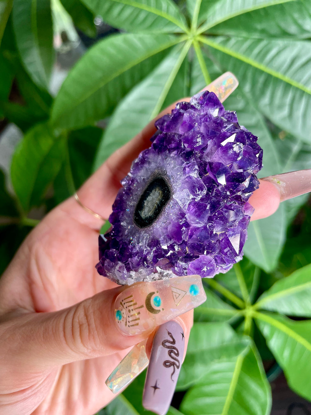juiciest raw amethyst stalactite