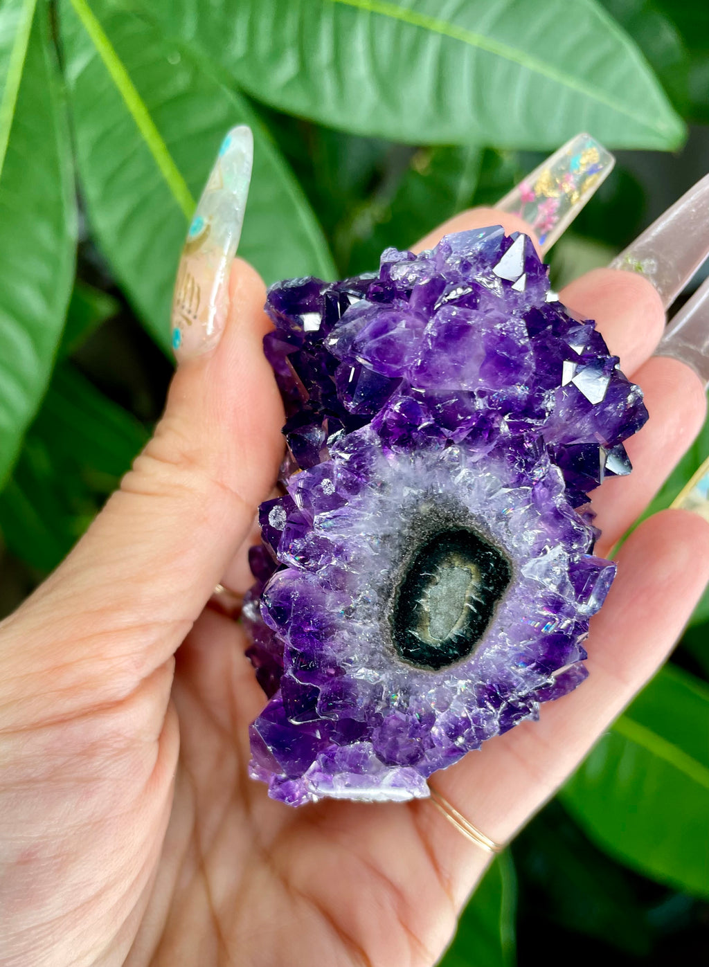 juiciest raw amethyst stalactite