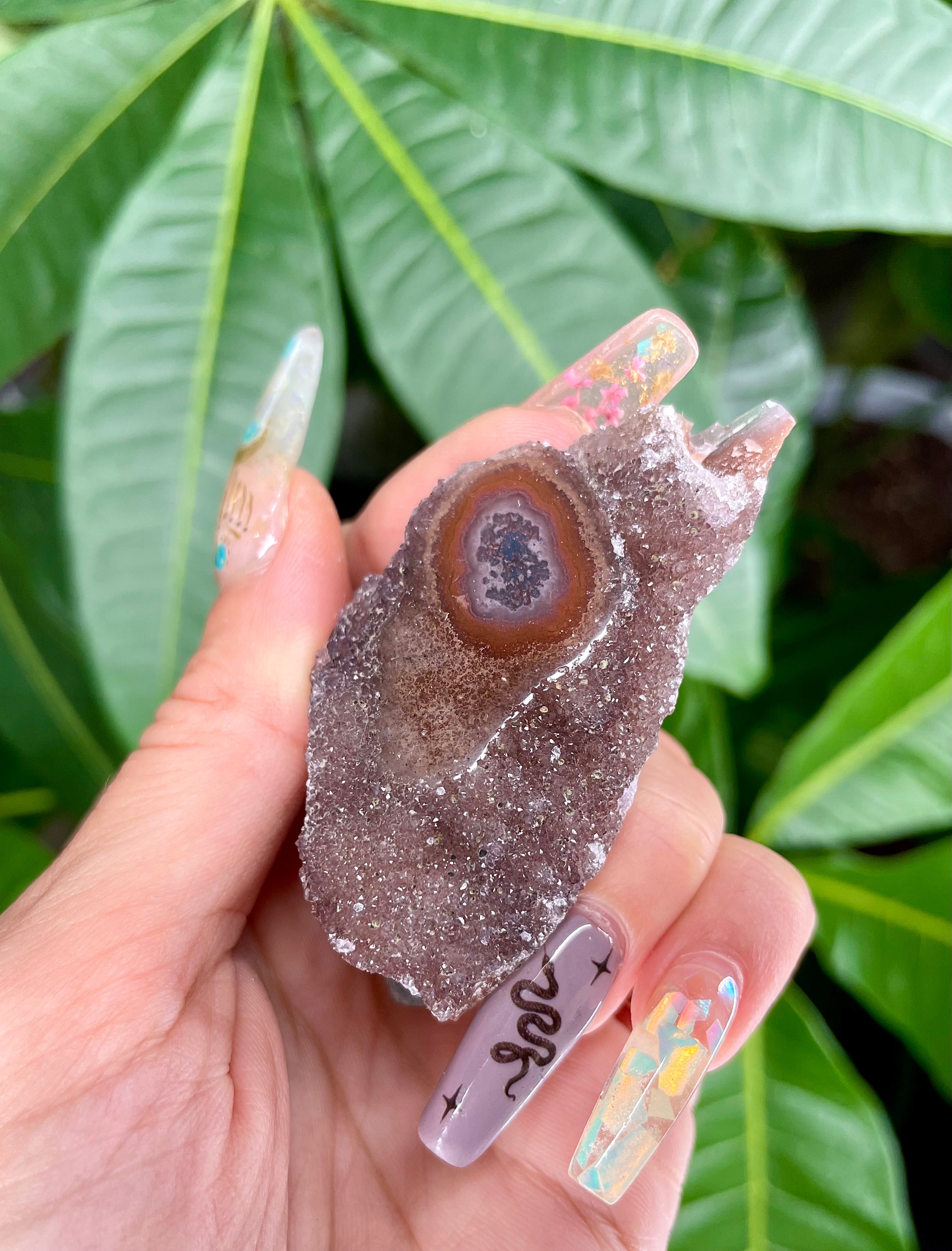 lil raw galaxy quartz stalactite
