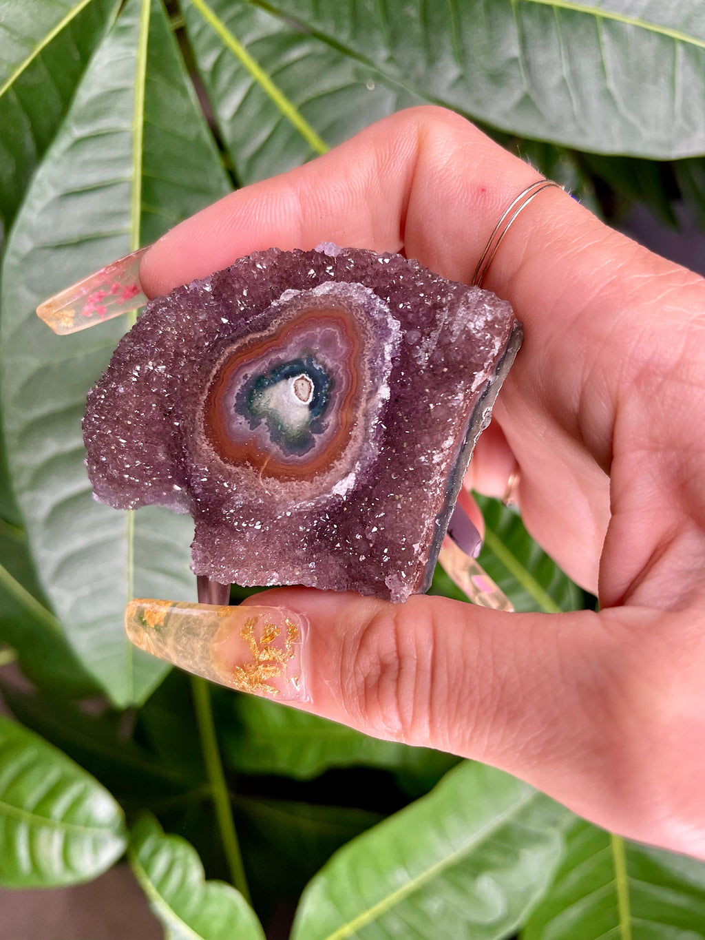 little raw galaxy quartz stalactite