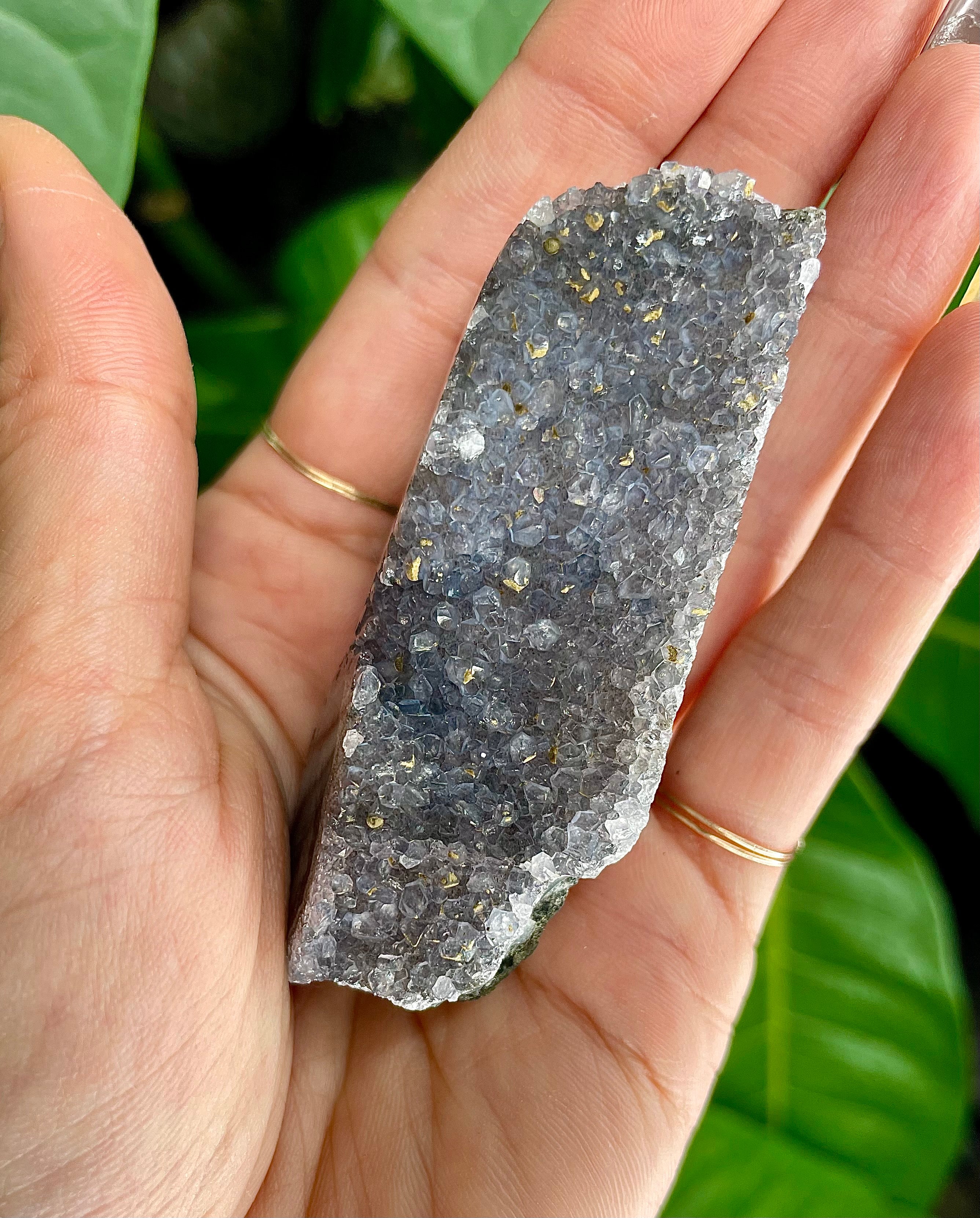 raw galaxy amethyst double stalactite