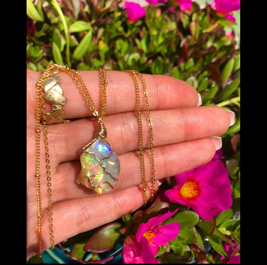 *deposit* for a custom raw opal necklace ♡
