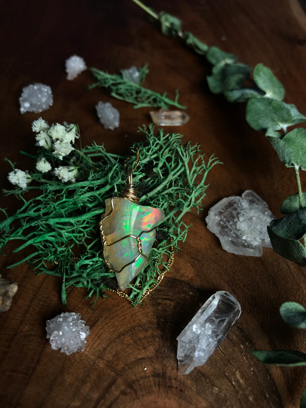 *deposit* for a custom raw opal necklace ♡