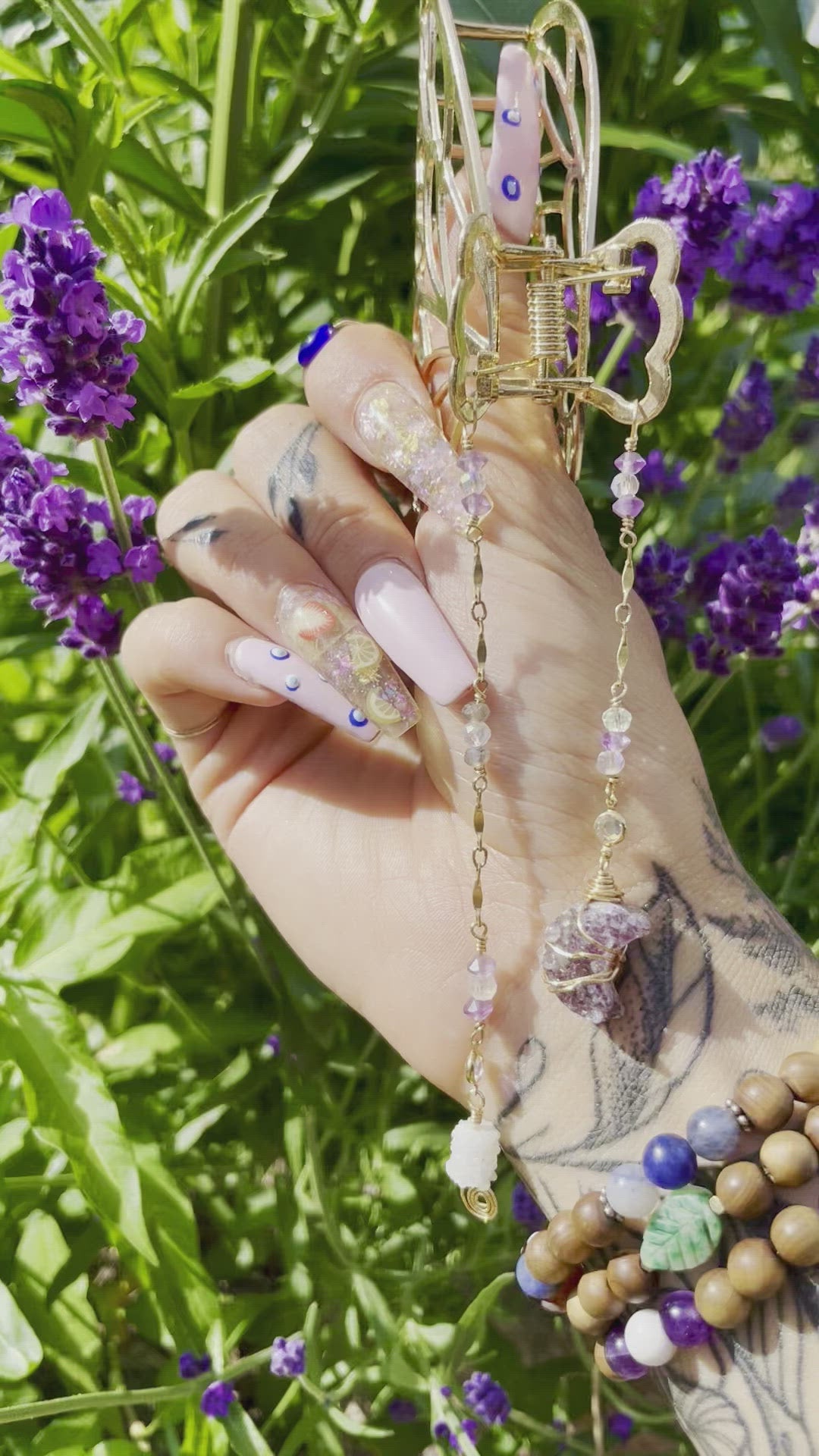 luna fairy butterfly clip