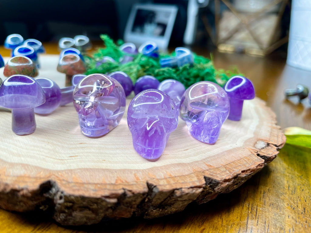amethyst mini crystal skull