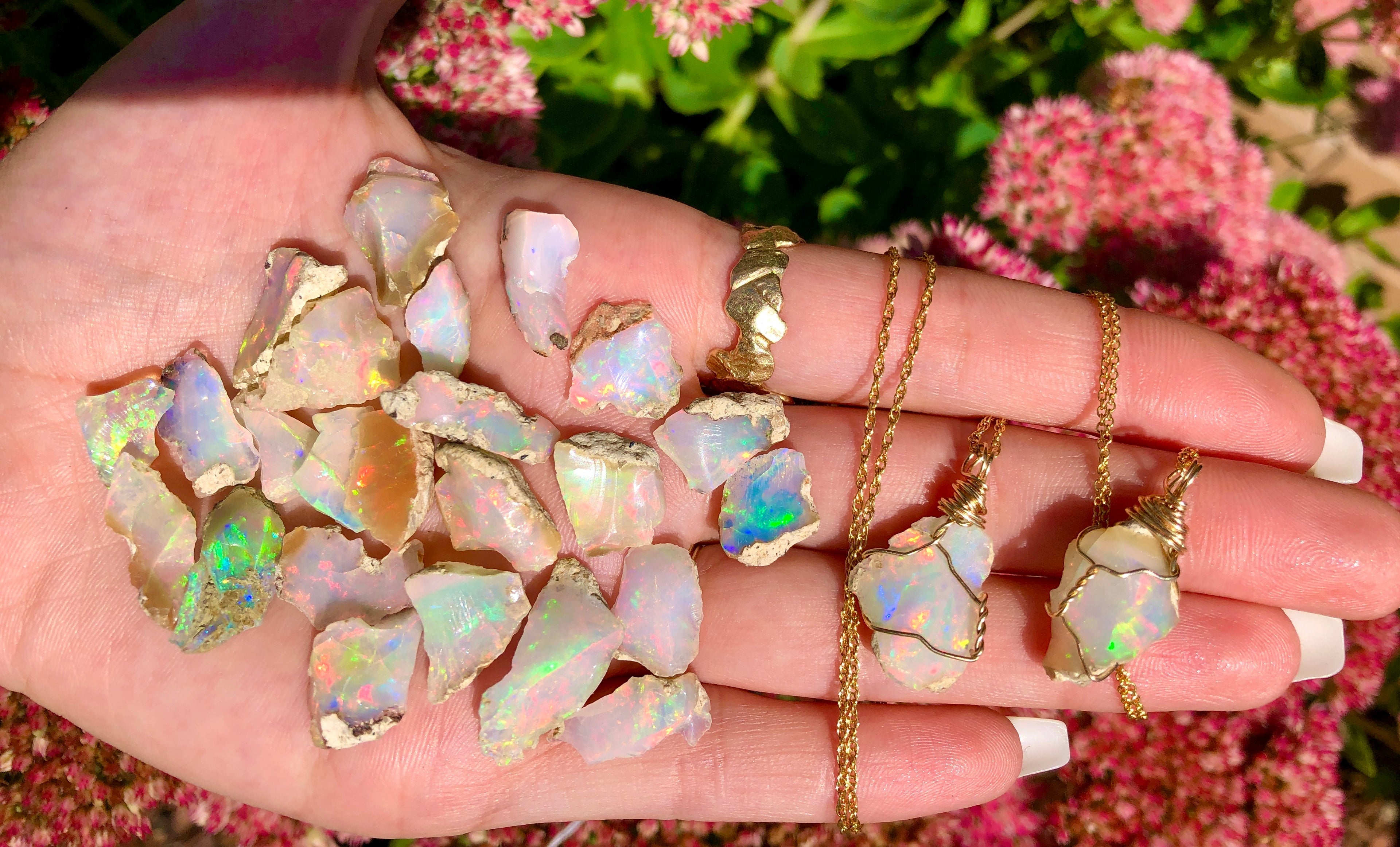 *deposit* for a custom raw opal necklace ♡