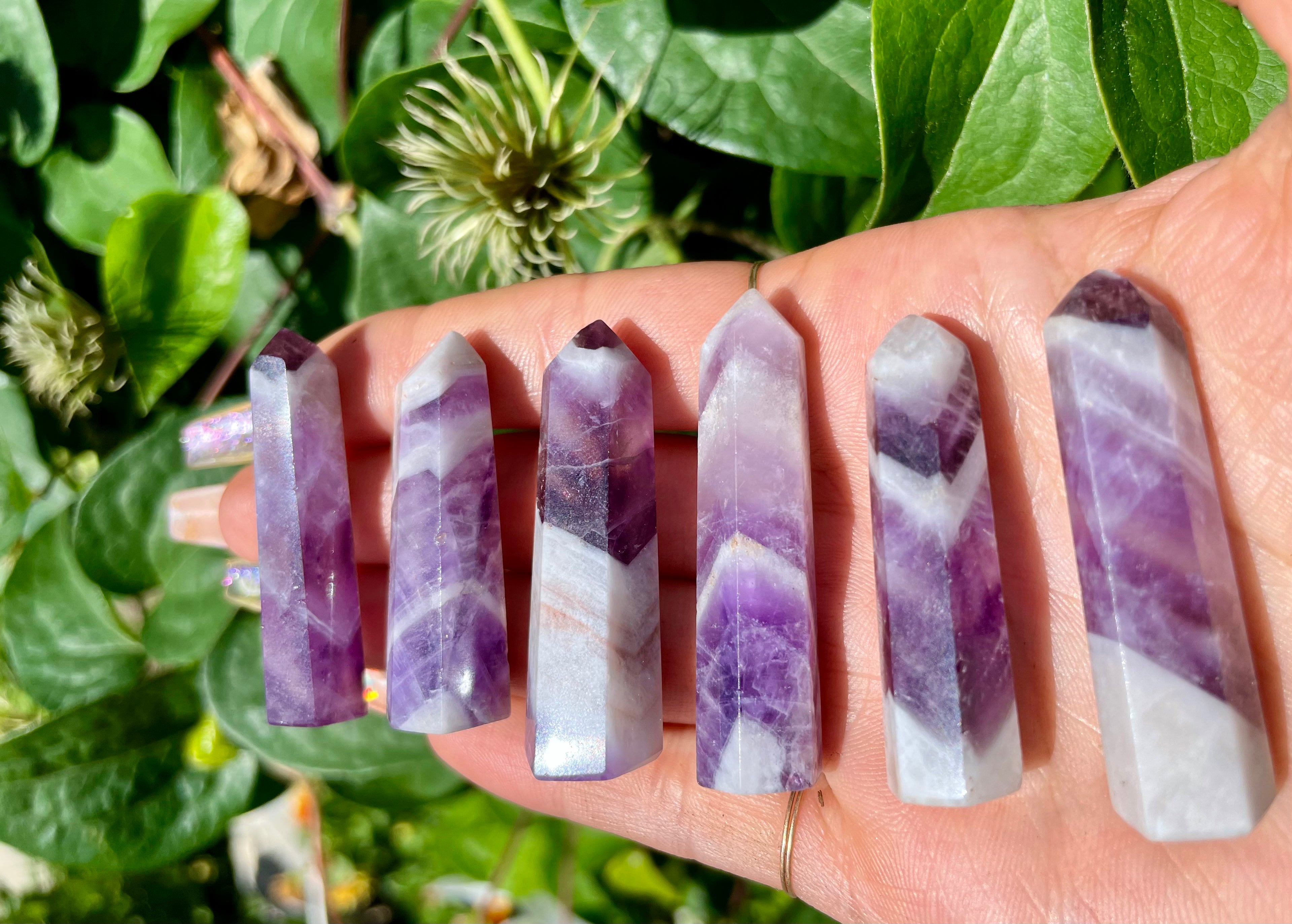 chevron amethyst mini tower